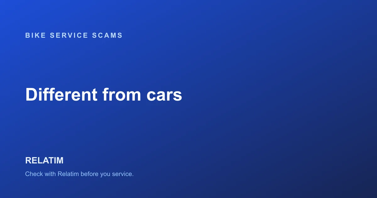 Bike Service Scams: What to Watch For